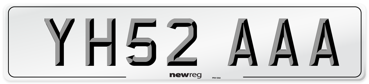 YH52 AAA Number Plate from New Reg